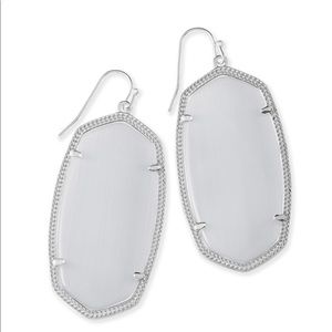 Kendra Scott Danielle Earrings in sliver and Slate